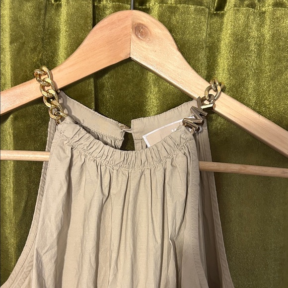 Michael Kors Halter Midi Dress w/ Necklace - Picture 3 of 16